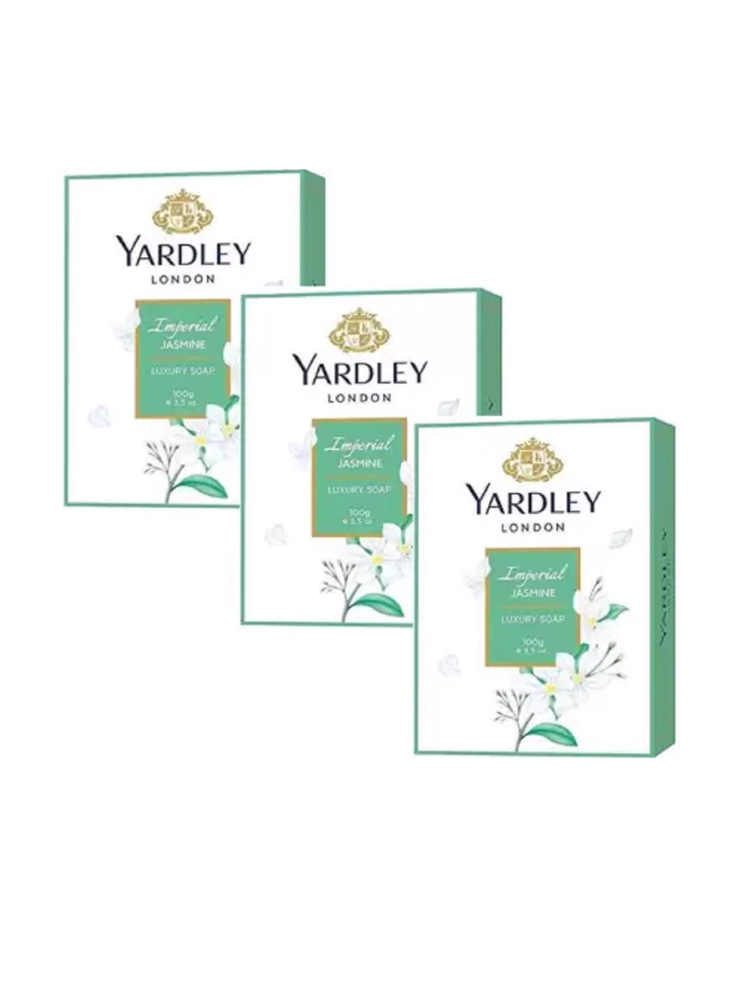 

YARDLEY LONDON Imperial Set Of 3 Jasmine Soaps - 100ml Each, White