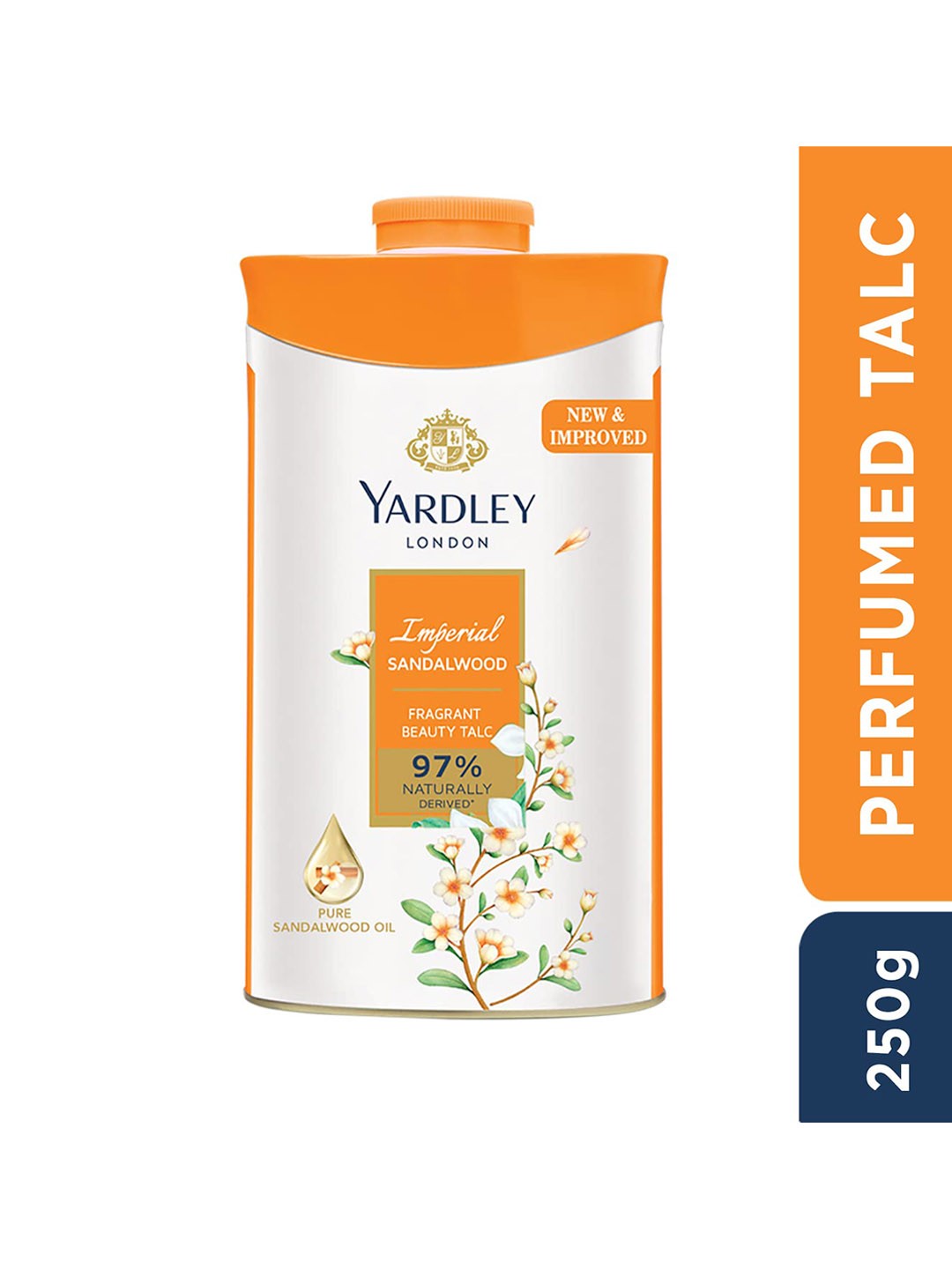 

YARDLEY LONDON Imperial Sandalwood Deodorizing Talc 250 g, White
