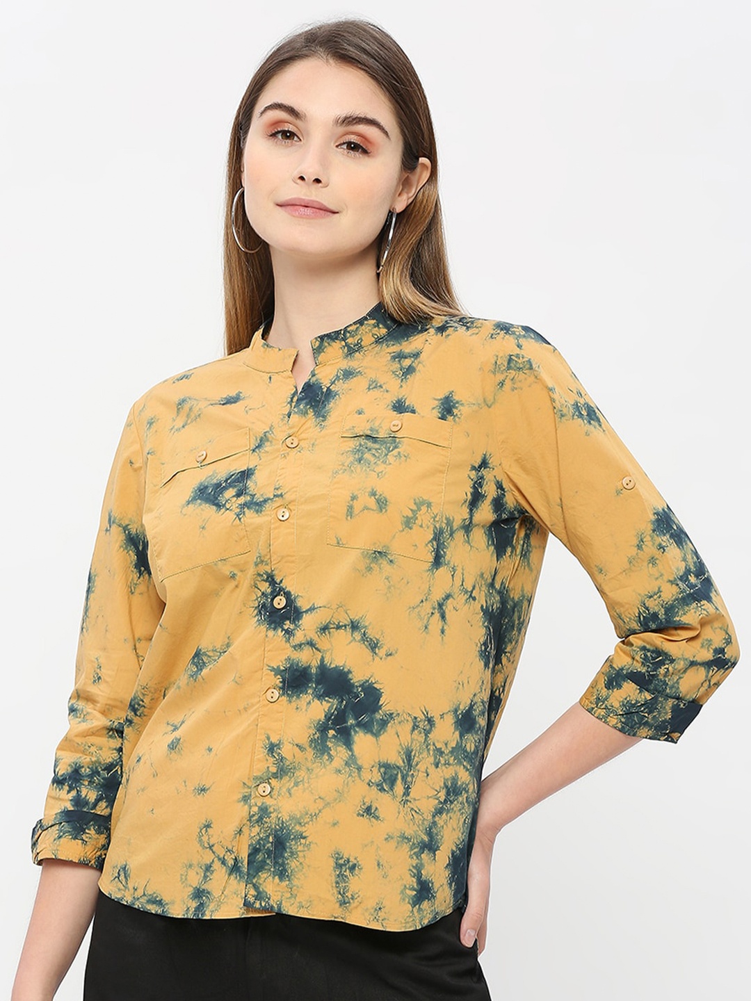 

Remanika Comfort Dyed Cotton Casual Shirt, Beige