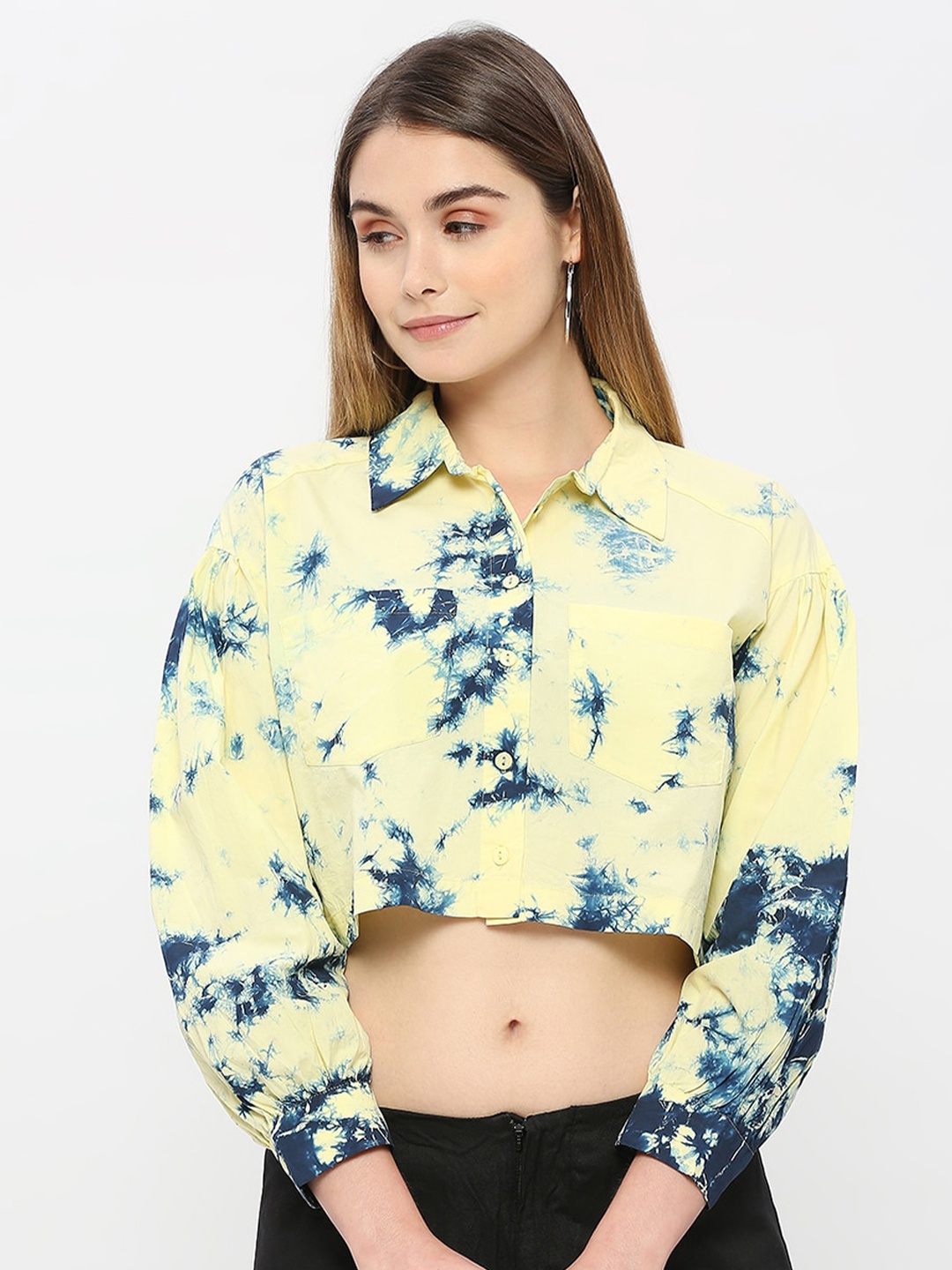 

Remanika Comfort Dyed Cotton Casual Shirt, Yellow