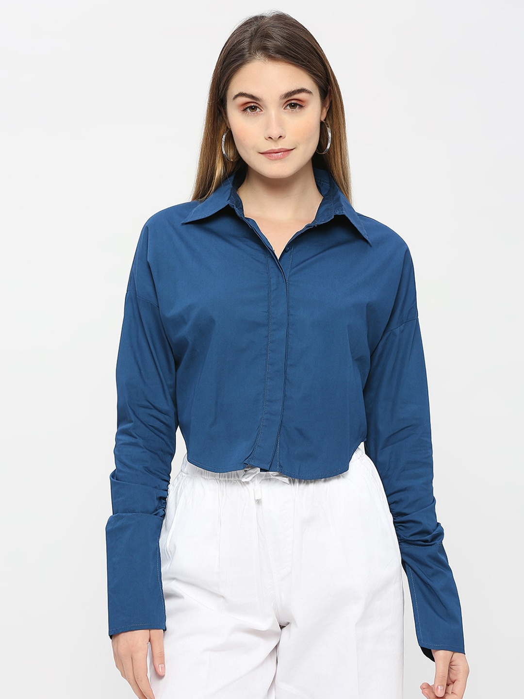 

Remanika Comfort Cotton Casual Shirt, Blue