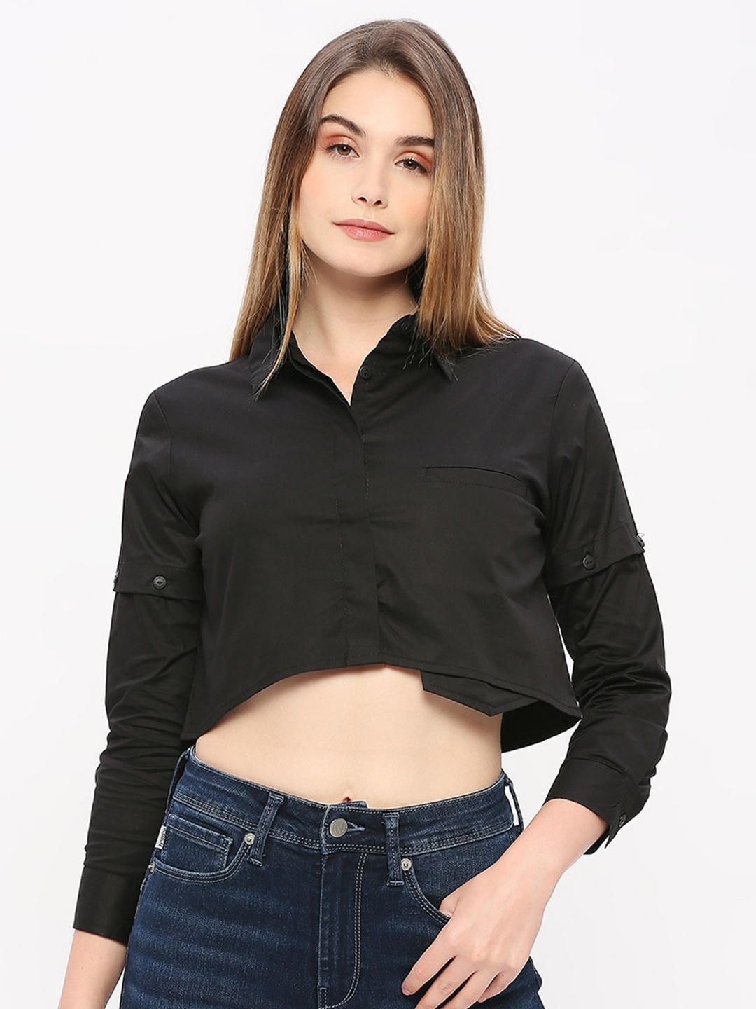 

Remanika Comfort Cotton Casual Shirt, Black
