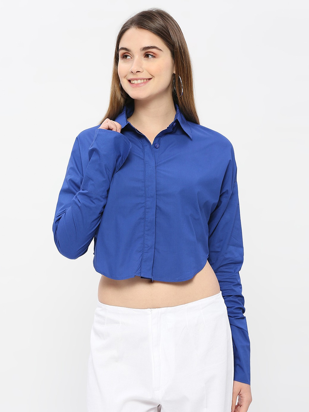 

Remanika Comfort Cotton Casual Shirt, Blue