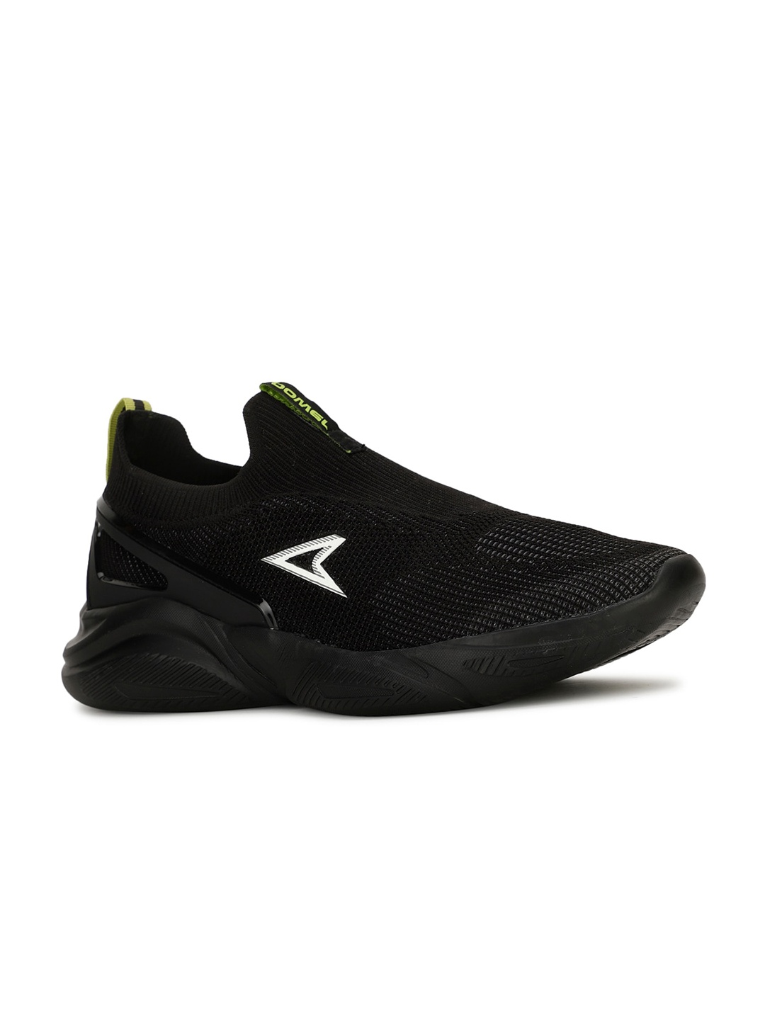 

Power Men Woven Design Textile Basics Slip-On Sneakers, Black