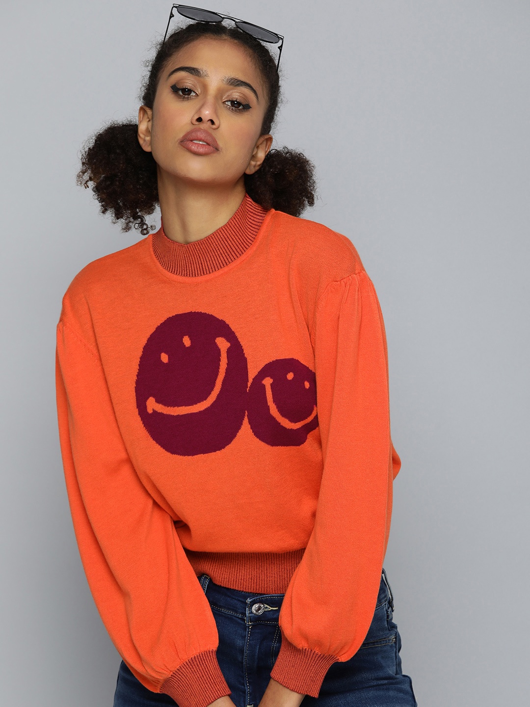

Levis Graphic Printed Pullover, Orange