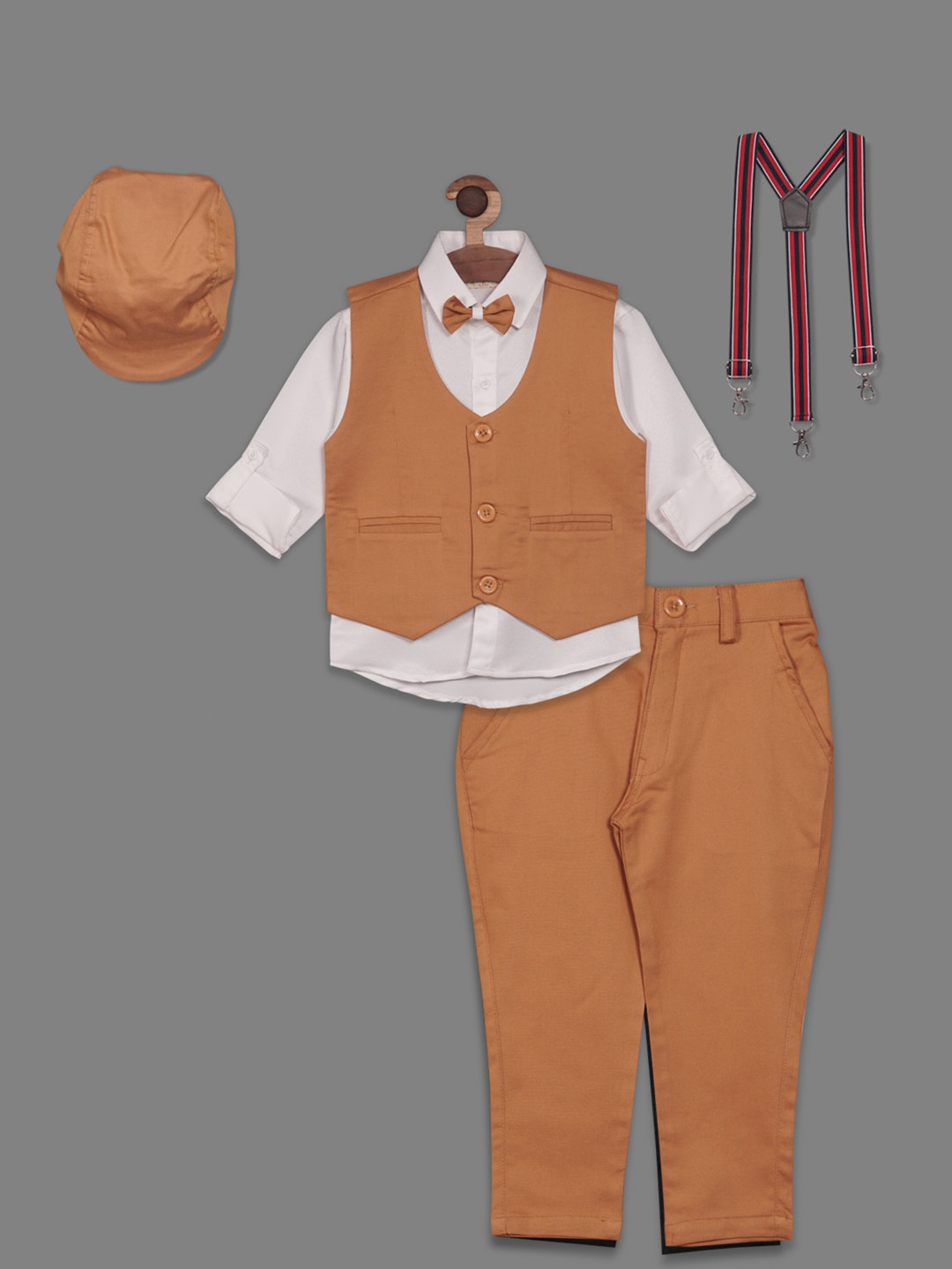 

RIKIDOOS Boys 6 Piece Suit Set, White