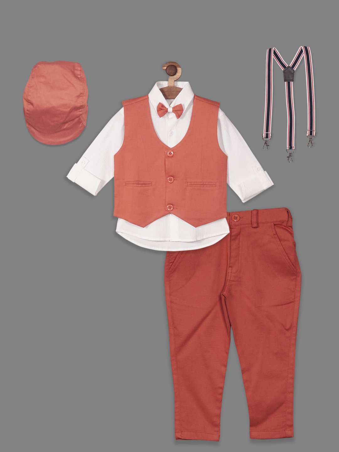 

RIKIDOOS Boys 6 Piece Suit Set, White
