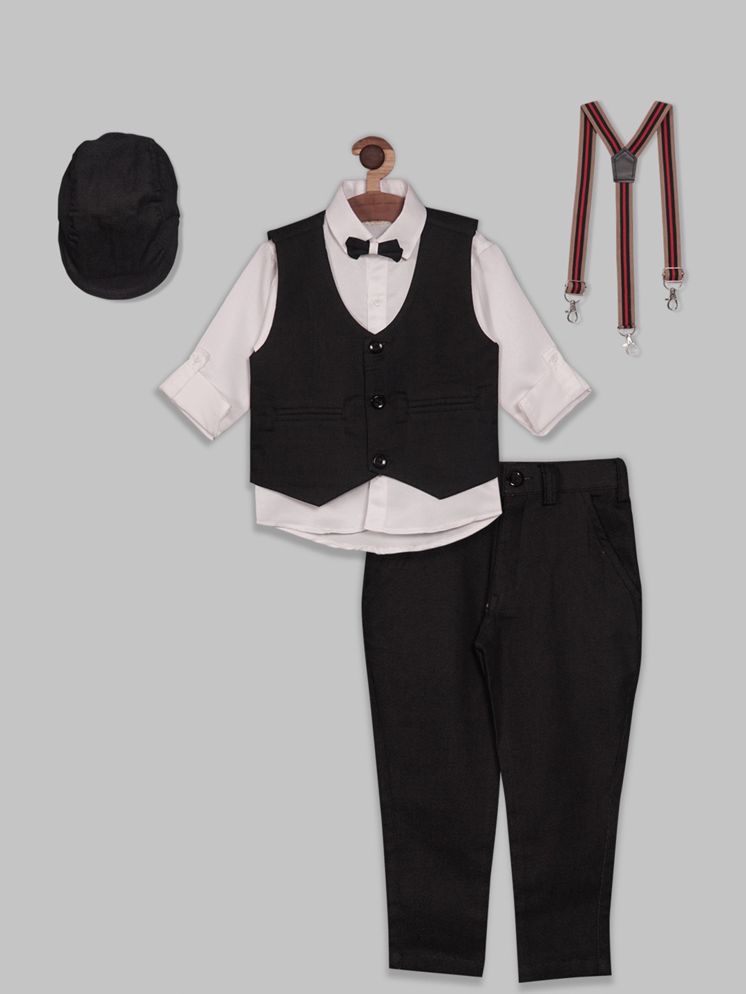 

RIKIDOOS Boys 6 Piece Suit Set, White