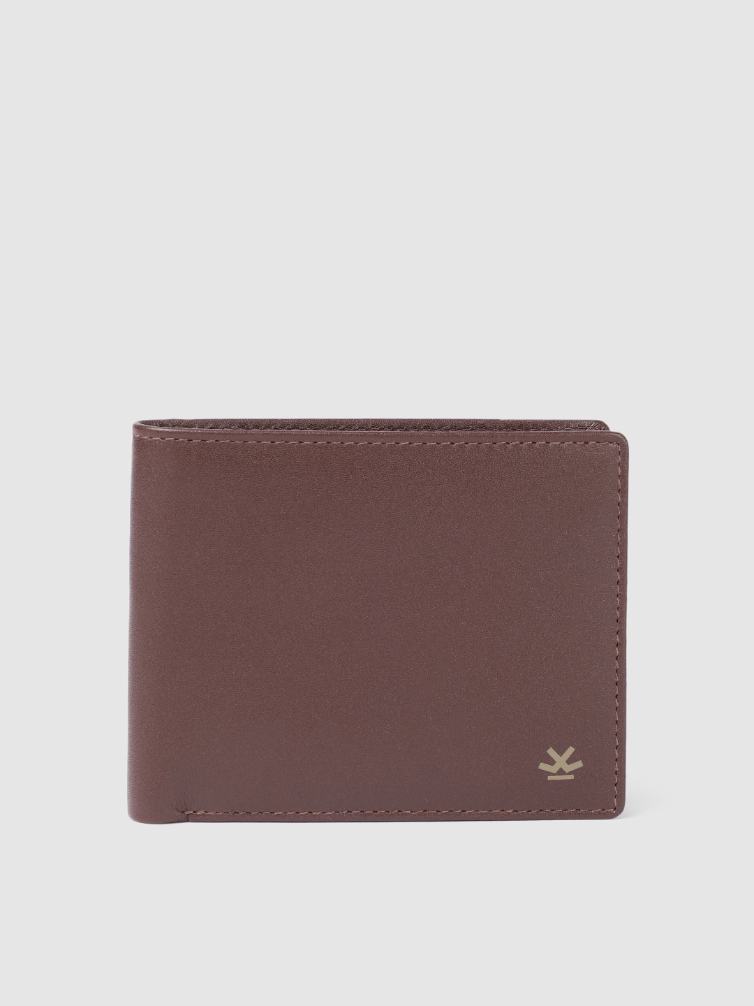 

WROGN Men Leather Two Fold Wallet, Brown