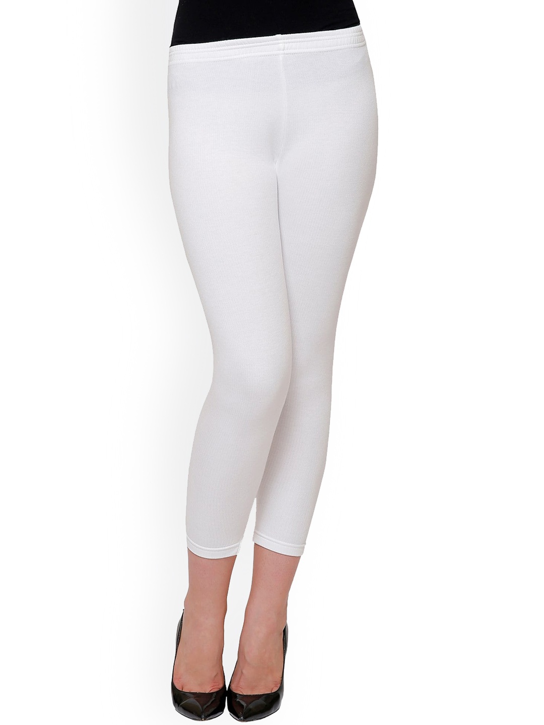 

DYCA Women Ribbed Cotton Thermal Bottoms, Off white