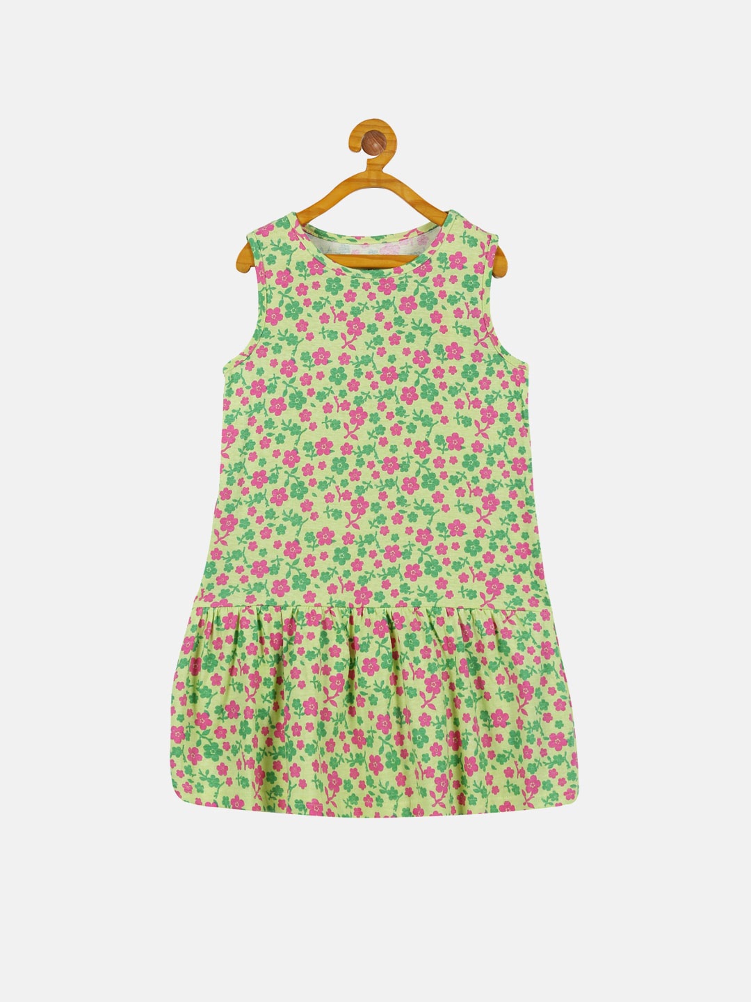 

KiddoPanti Girls Floral Drop-Waist Dress, Yellow