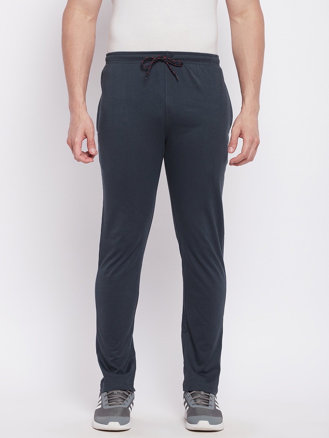 

NEVA Men Regular Fit Mid-Rise Training & Gym Track Pants, Grey
