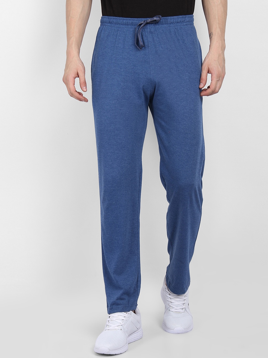 

NEVA Men Regular Fit Mid-Rise Track Pants, Navy blue