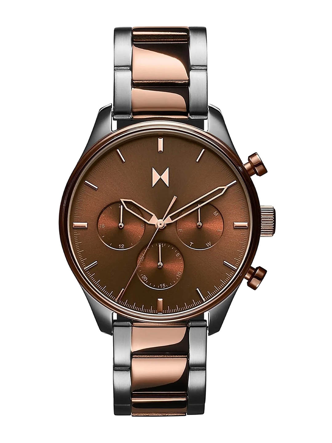 

MVMT Men Stainless Steel Bracelet Style Straps Analogue Multi Function Watch 28000233-D, Brown