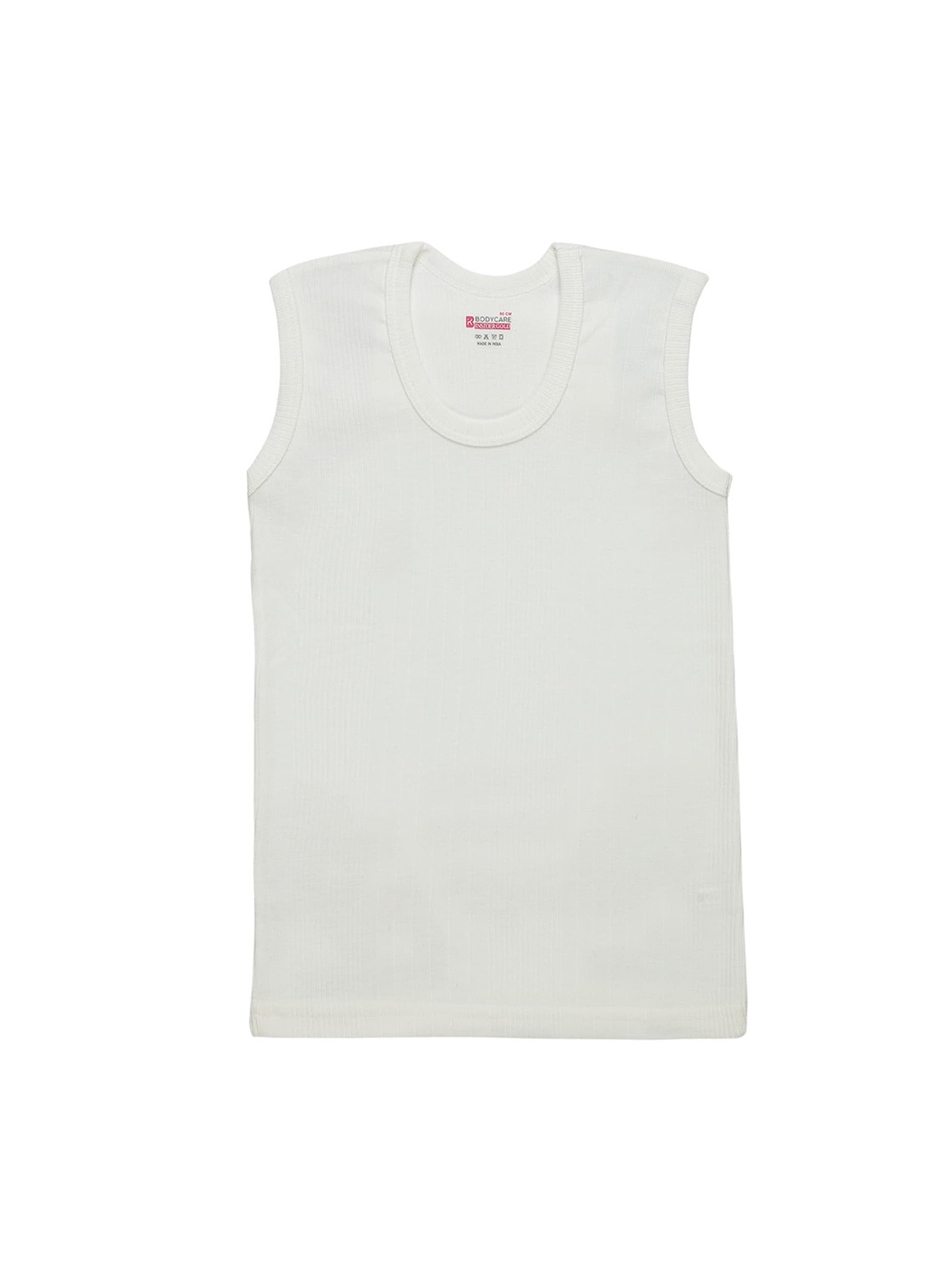 

Bodycare Kids Boys Ribbed Cotton High Stretchable Thermal Top, White