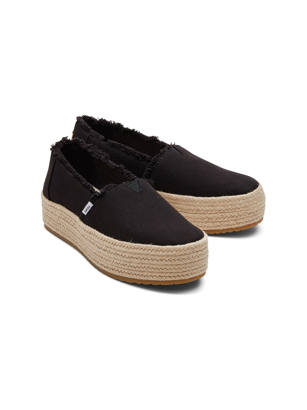 

TOMS Women Lightweight Canvas Espadrilles, Black