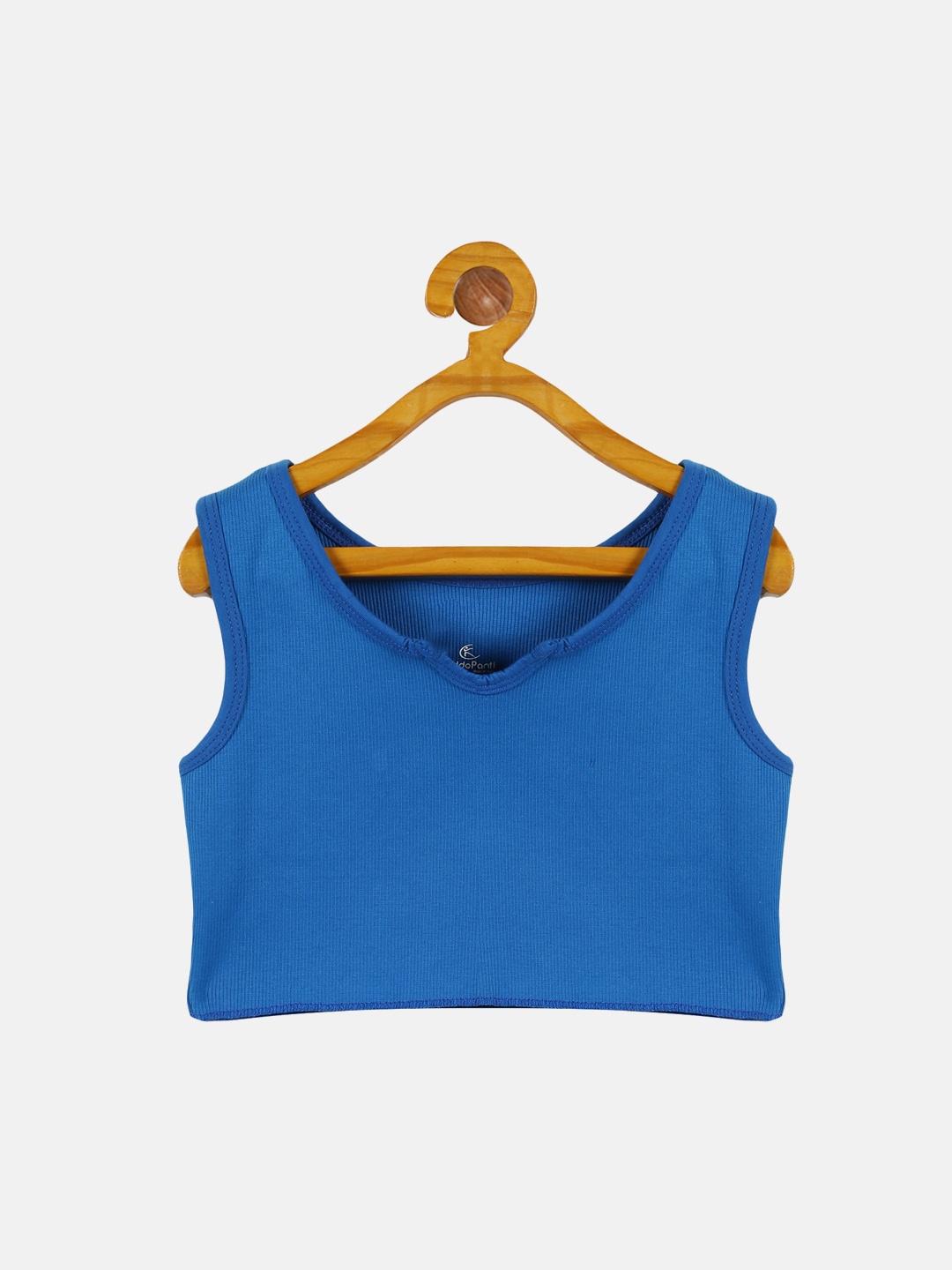 

KiddoPanti Girls V-Neck Tank Crop Top, Blue