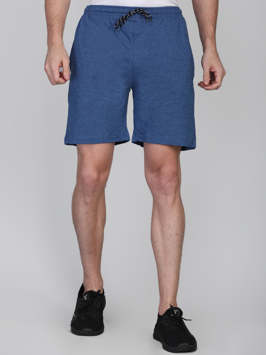 

NEVA Men Cotton Mid-Rise Regular-Fit Sports Shorts, Blue