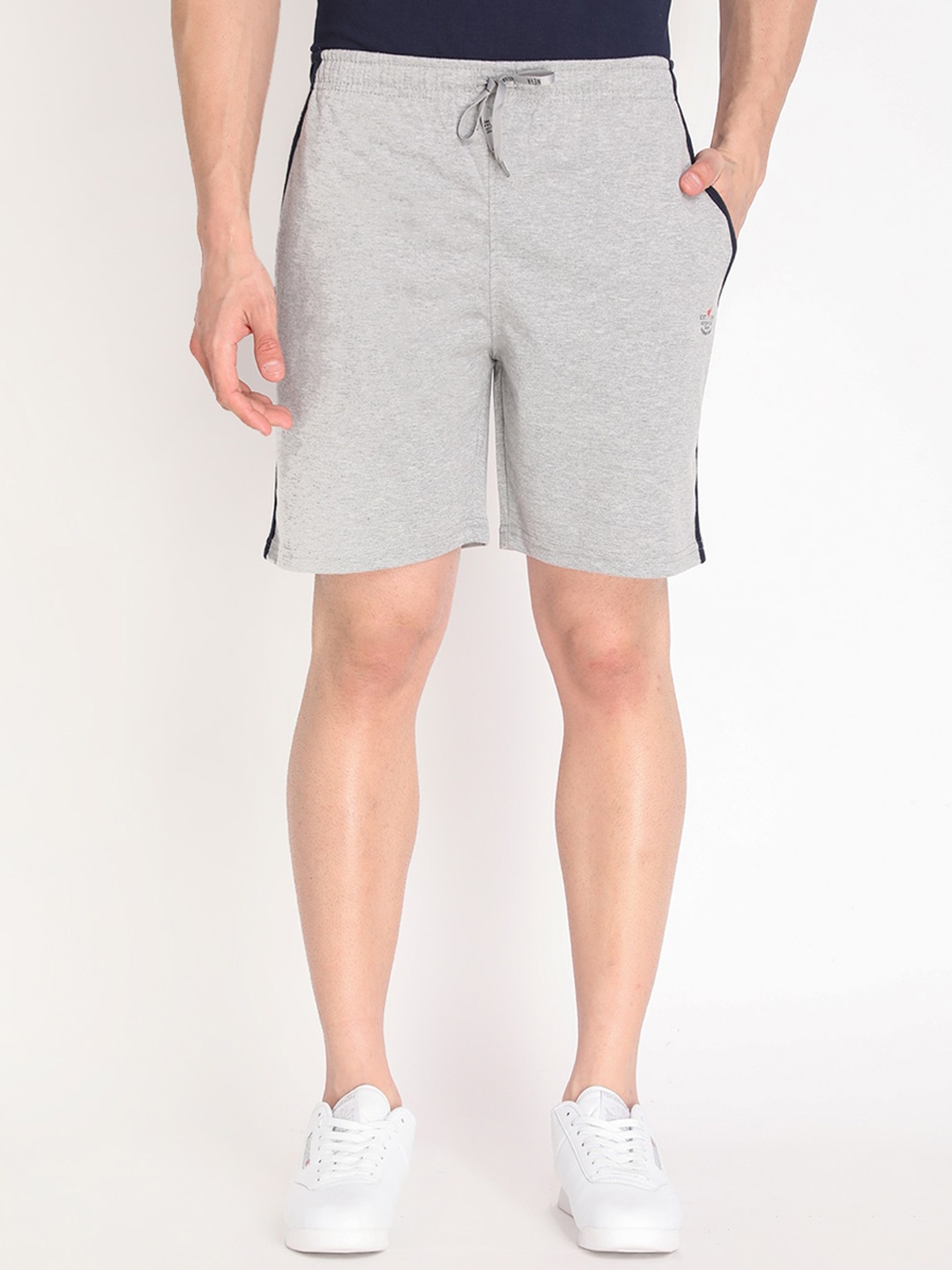 

NEVA Men Cotton Mid-Rise Regular Fit Regular Shorts, Grey