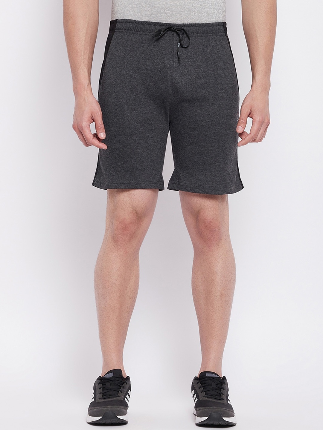 

NEVA Men Regular Fit Mid-Rise Training or Gym Sports Shorts, Black