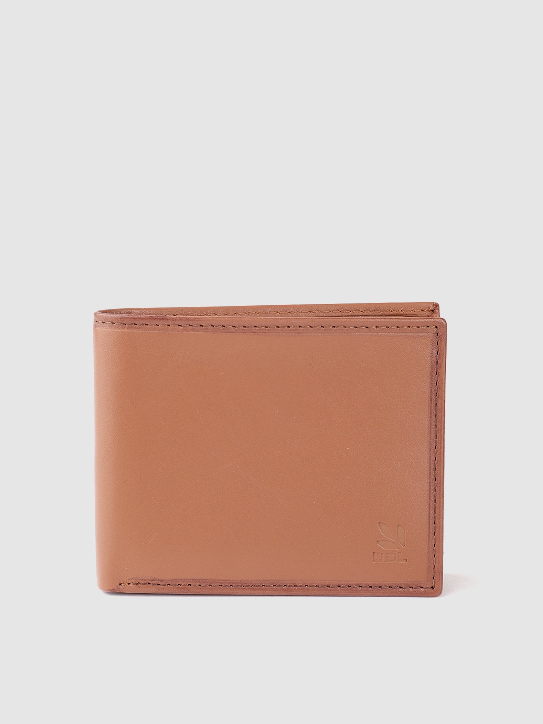 

Woodland Men Leather Two Fold Wallet, Tan