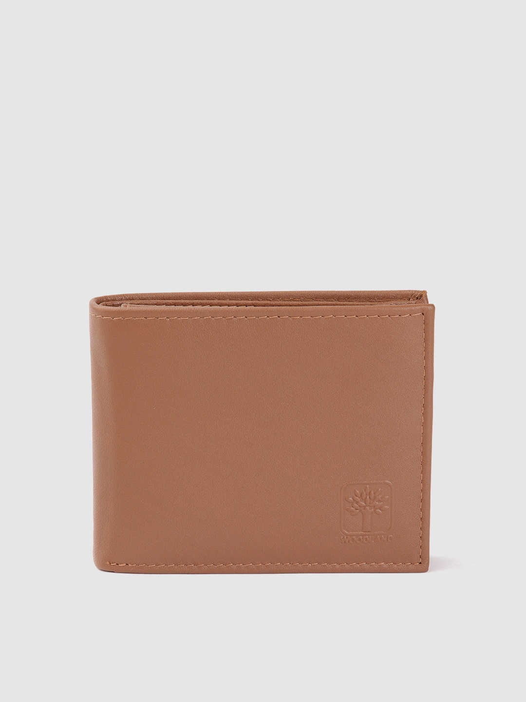 

Woodland Men Leather Two Fold Wallet, Tan