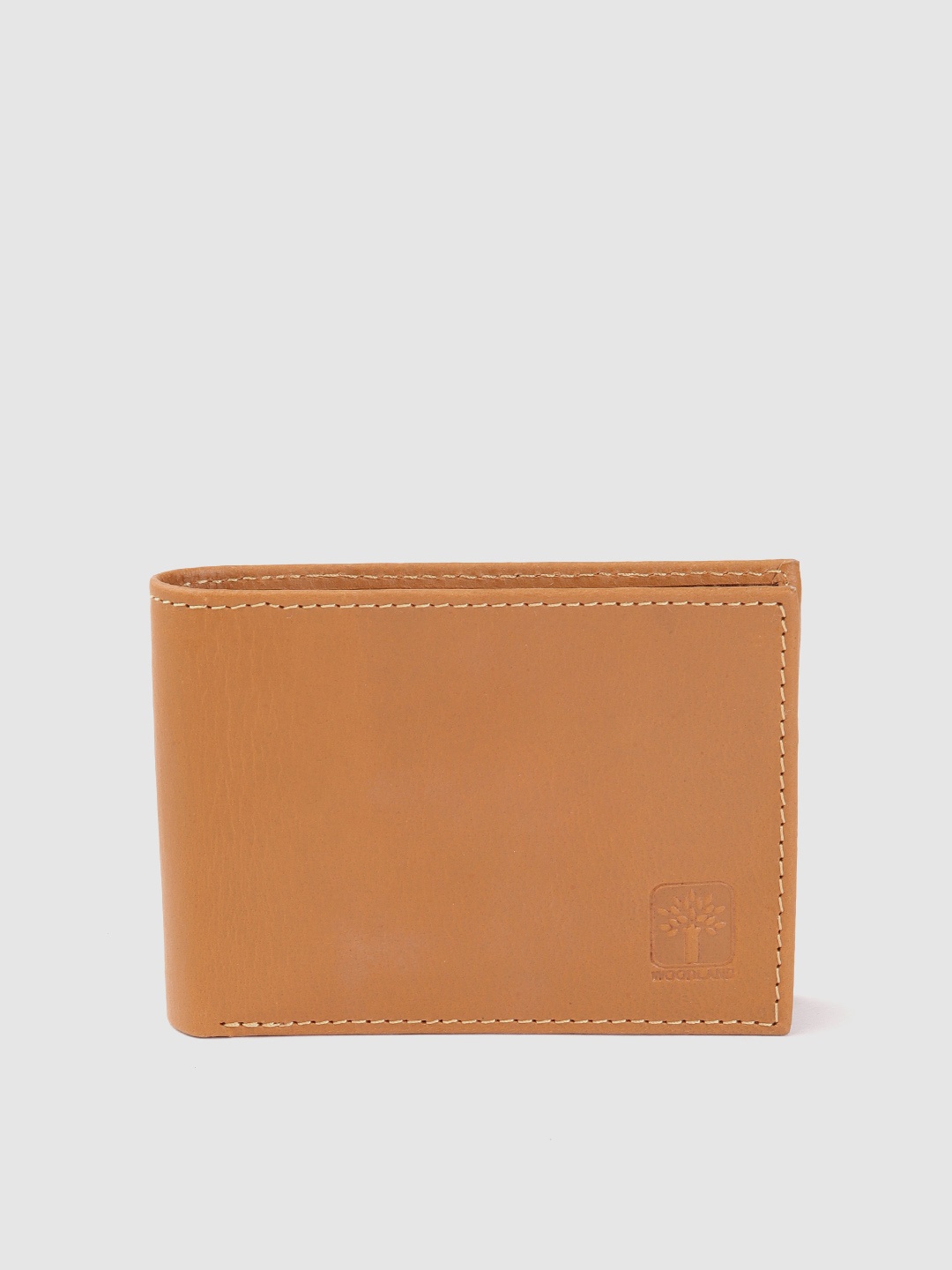 

Woodland Men Leather Two Fold Wallet, Tan