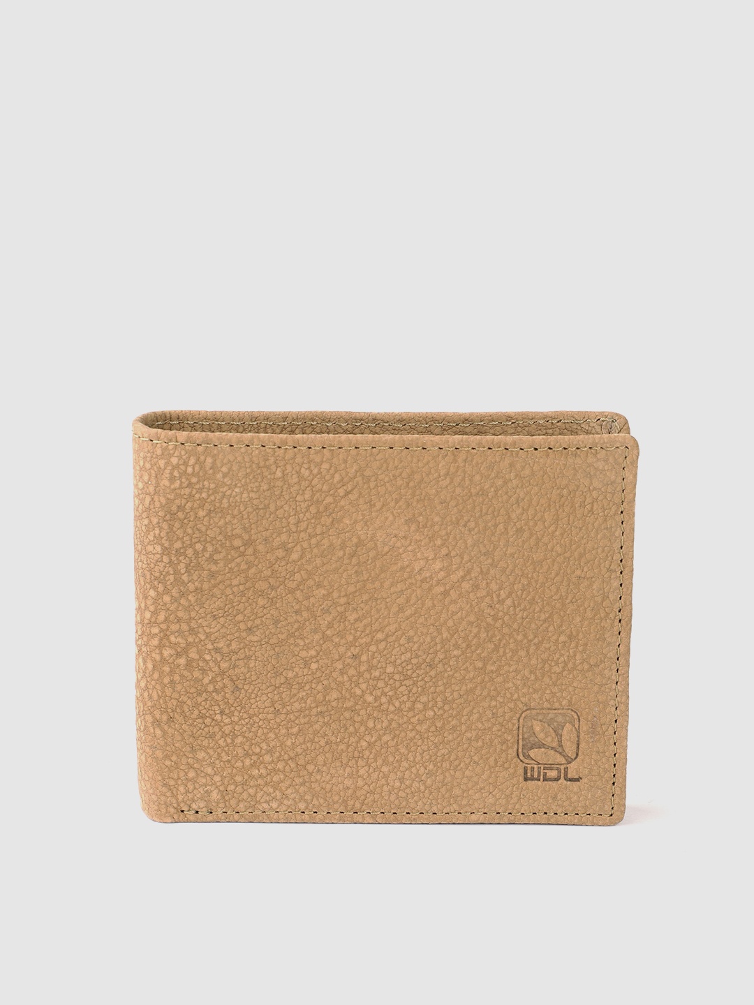 

Woodland Men Leather Two Fold Wallet, Camel brown