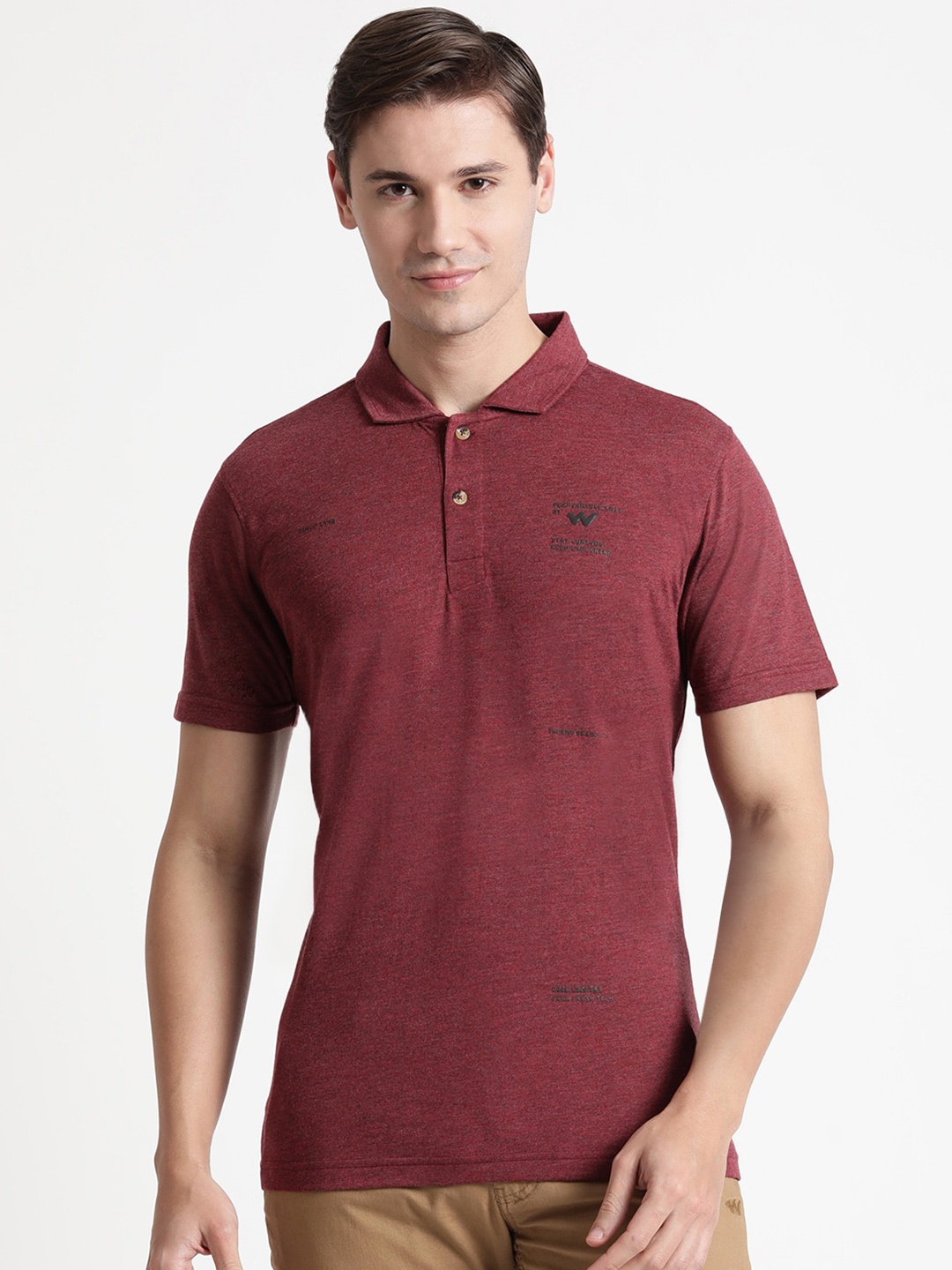

Wildcraft Polo Collar Rapid-Dry T-shirt, Red