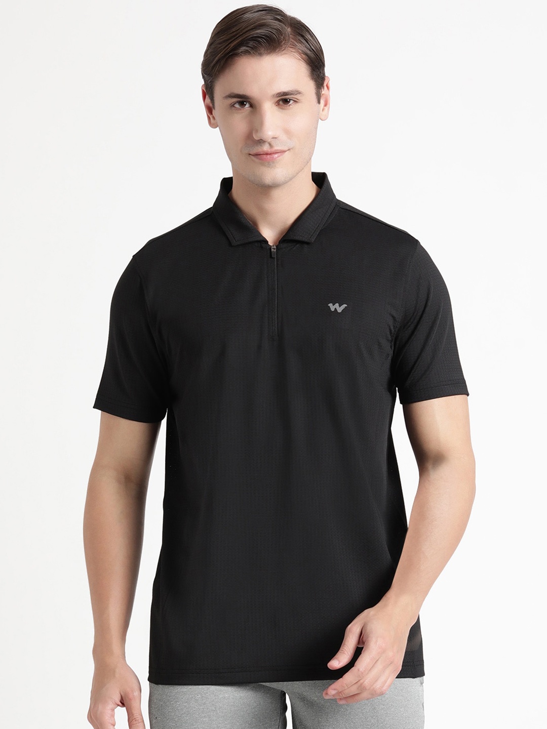

Wildcraft Polo Collar Rapid-Dry T-shirt, Black