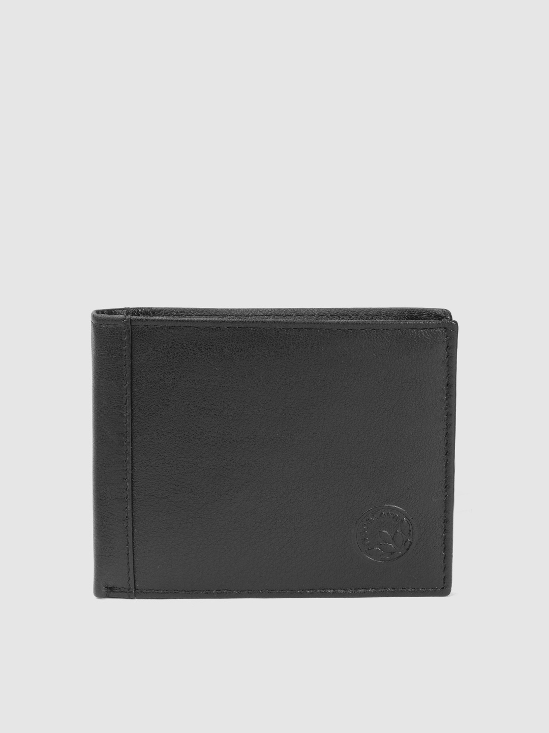 

Woodland Men Leather Two Fold Wallet, Black