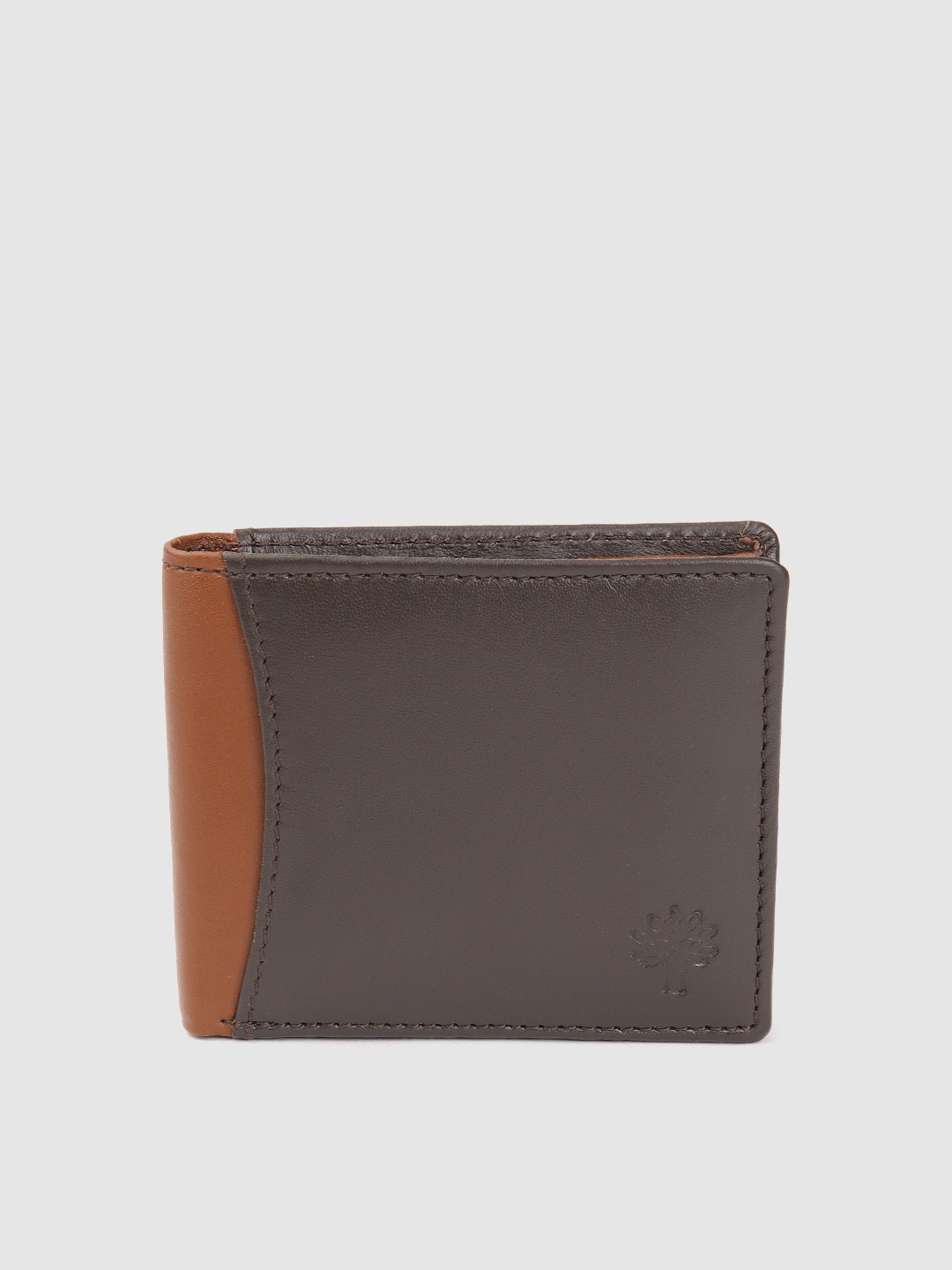 

Woodland Men Leather Two Fold Wallet, Brown