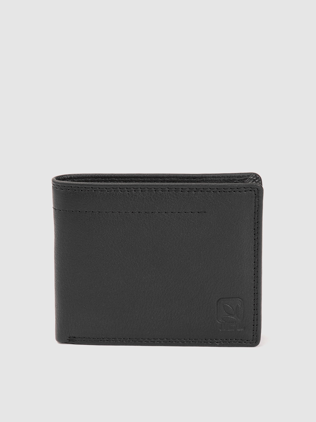 

Woodland Men Leather Two Fold Wallet, Black