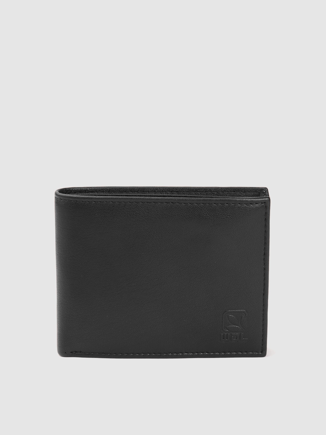 

Woodland Men Leather Two Fold Wallet, Black