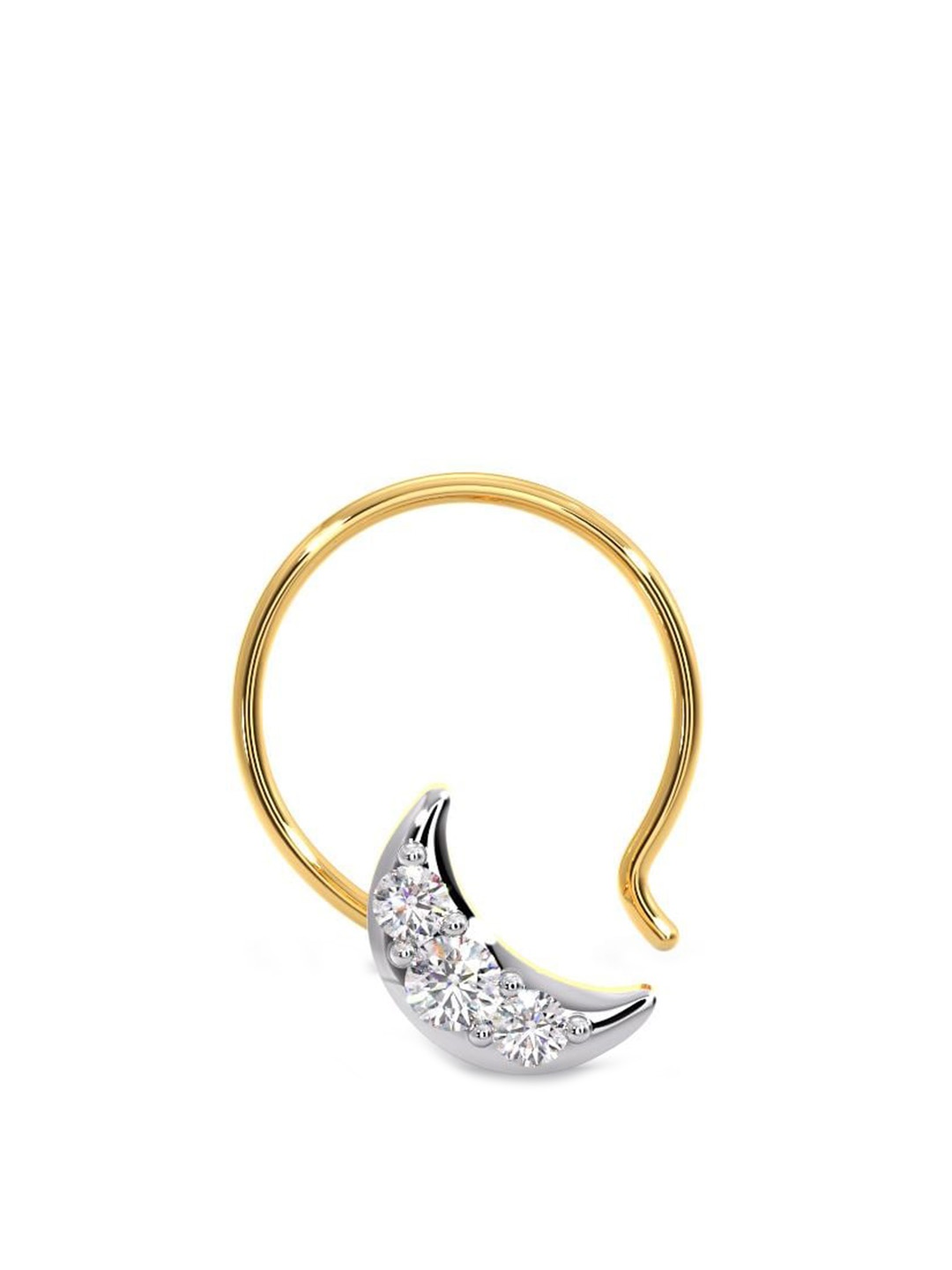

CANDERE A KALYAN JEWELLERS COMPANY 18K Gold Diamond Nose Pin, White