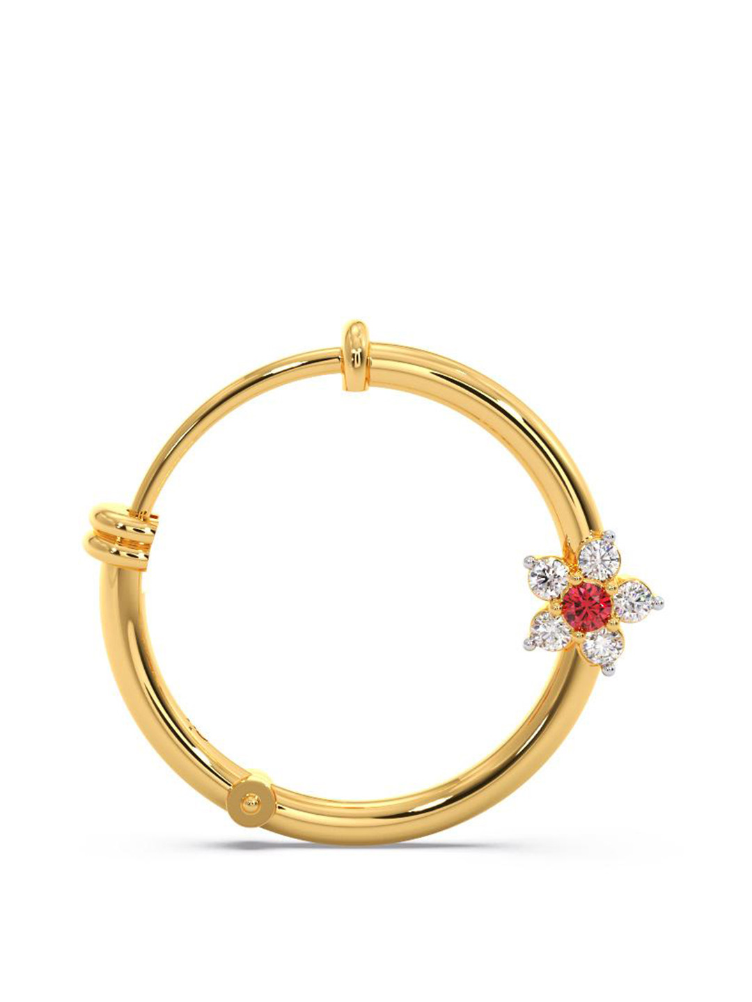 

CANDERE A KALYAN JEWELLERS COMPANY 18K Gold Diamond Nose Pin, White