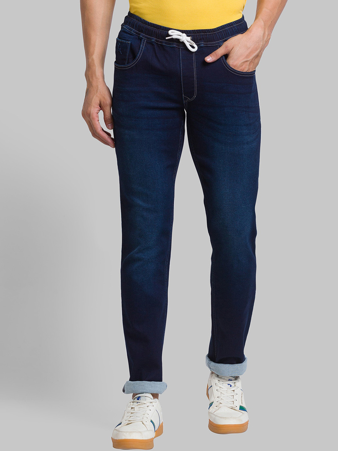 

Parx Men Regular Fit Mid-Rise Jeans, Blue