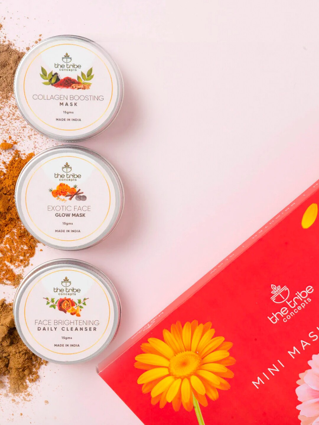 

The Tribe Concepts Mini Masking Facial Kit, Red
