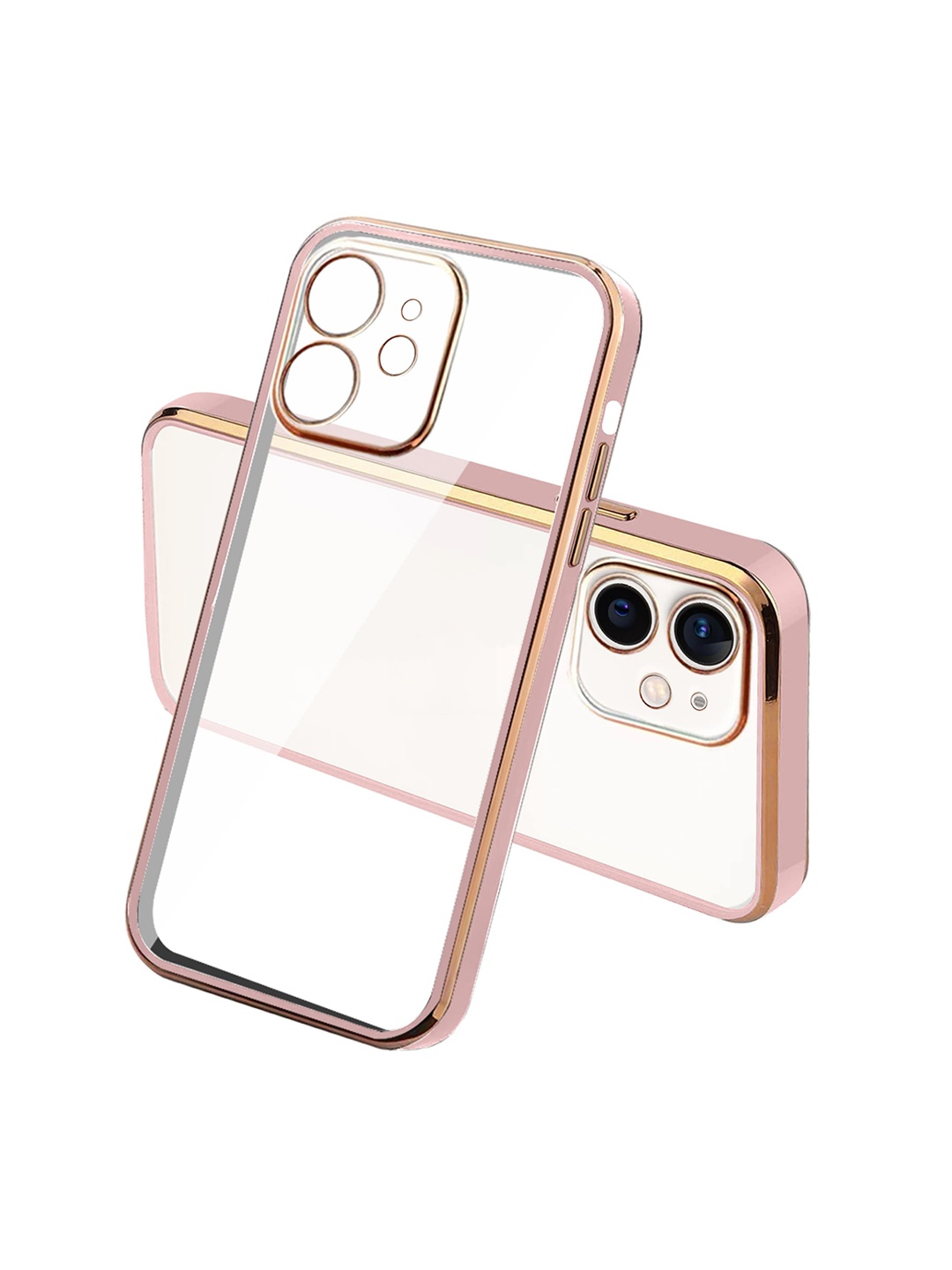 

Karwan Square Platting iPhone 11 Phone Back Cover, Pink