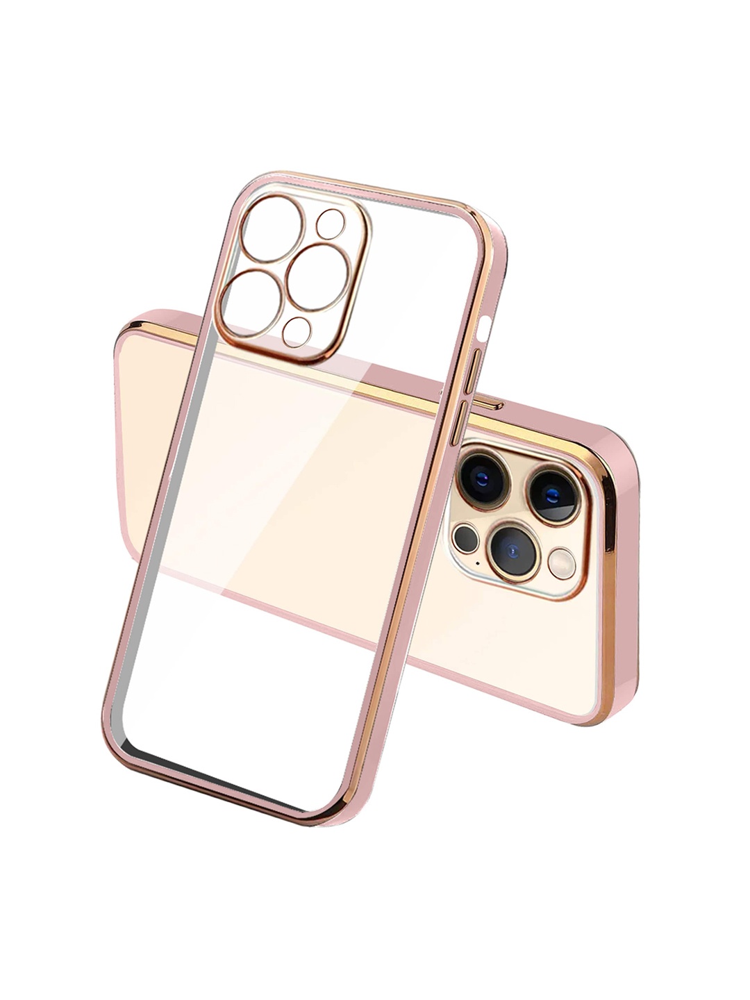 

Karwan Square Platting iPhone 11 Pro Max Phone Back Cover, Pink