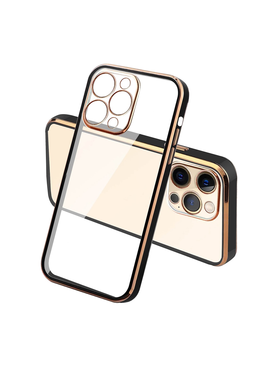 

Karwan Square Platting iPhone 12PRO Phone Back Case, Transparent