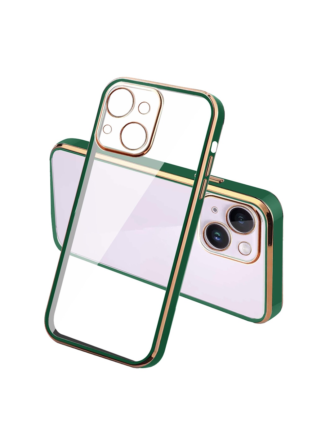 

Karwan Square Platting iPhone 14 Phone Back Cover, Green