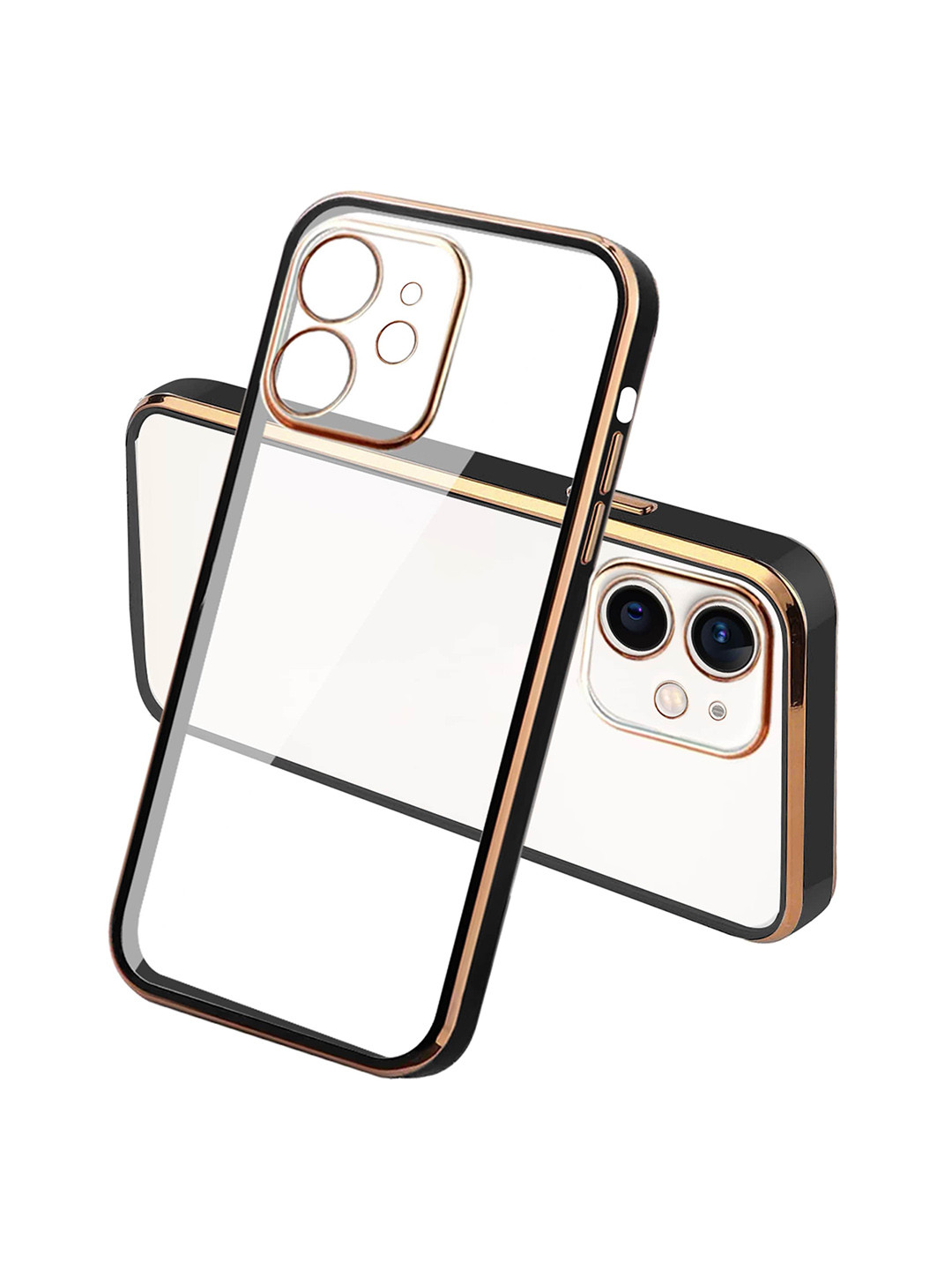 

Karwan Square Platting iPhone 11 Phone Back Cover, Transparent
