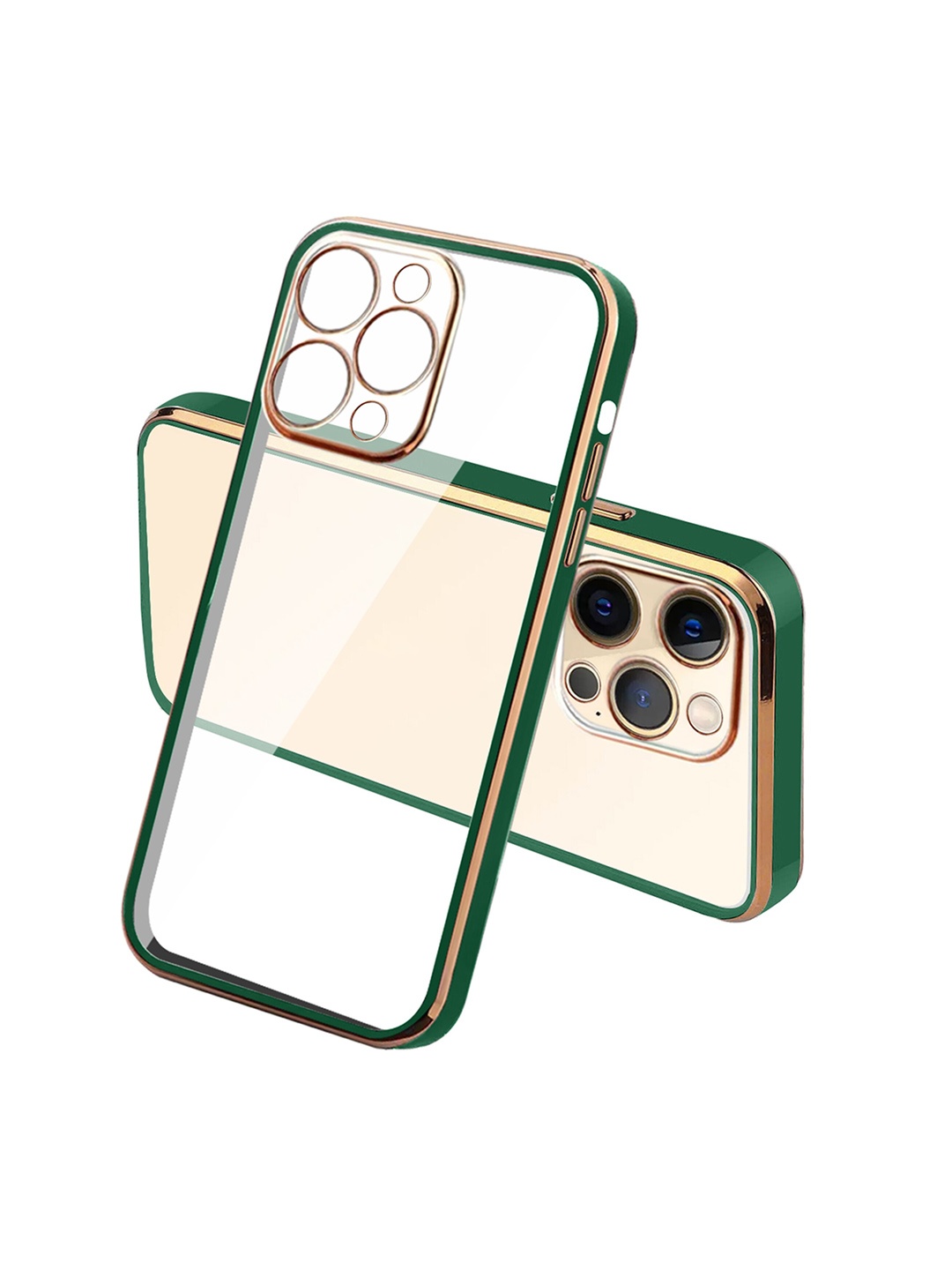 

Karwan Square Platting iPhone 13 Pro Max Phone Back Cover, Green