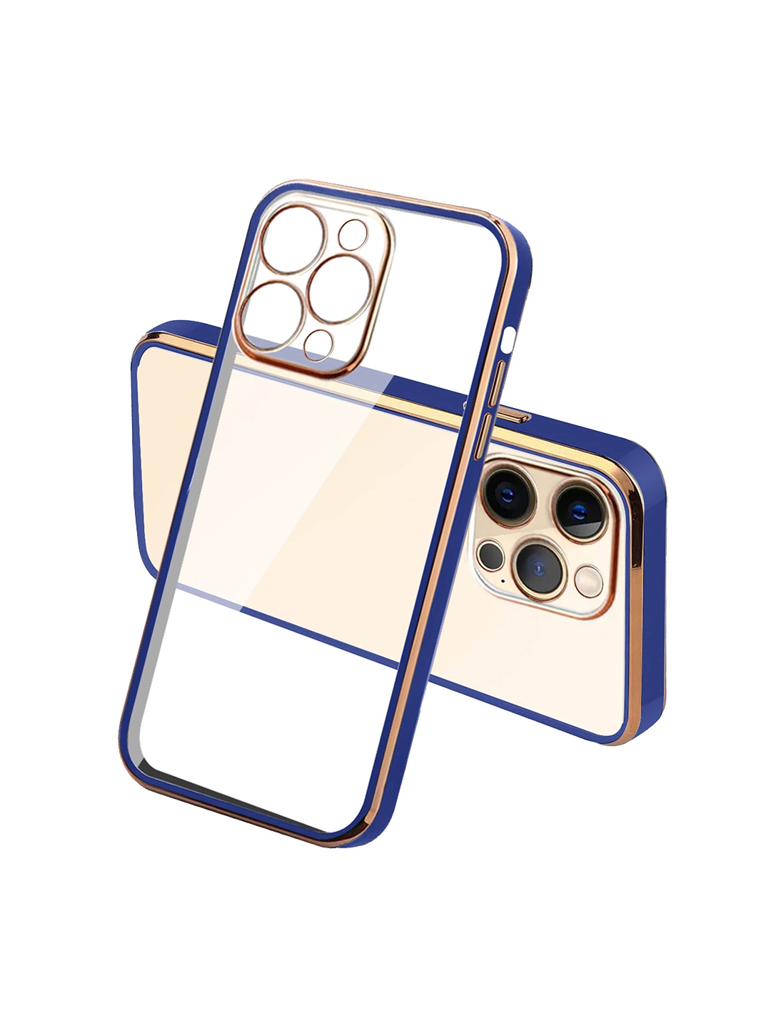 

Karwan Square-Platting Compatible iPhone 13 Pro Max Phone Back Case, Transparent