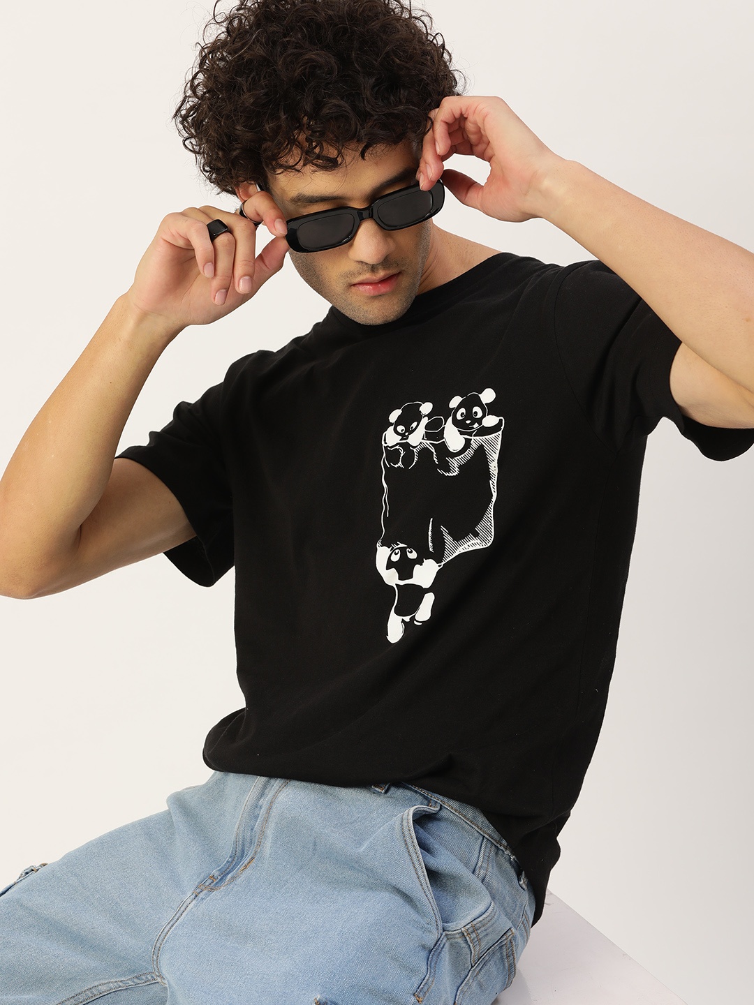 

Kook N Keech Conversational Printed T-shirt, Black