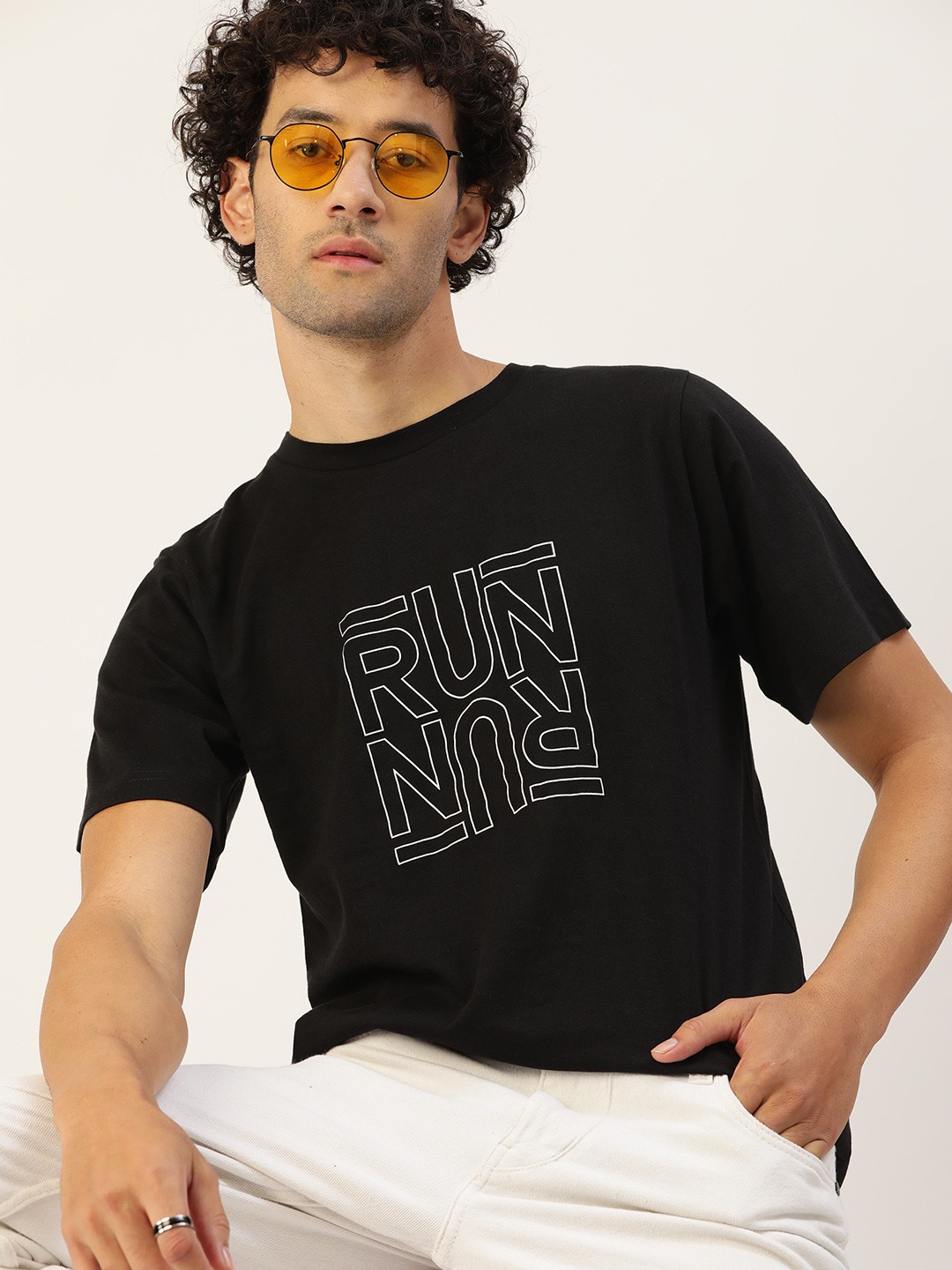 

Kook N Keech Typography Printed T-shirt, Black
