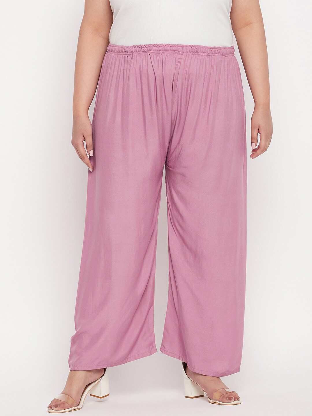 

Clora Creation Women Wide Leg Palazzos, Pink