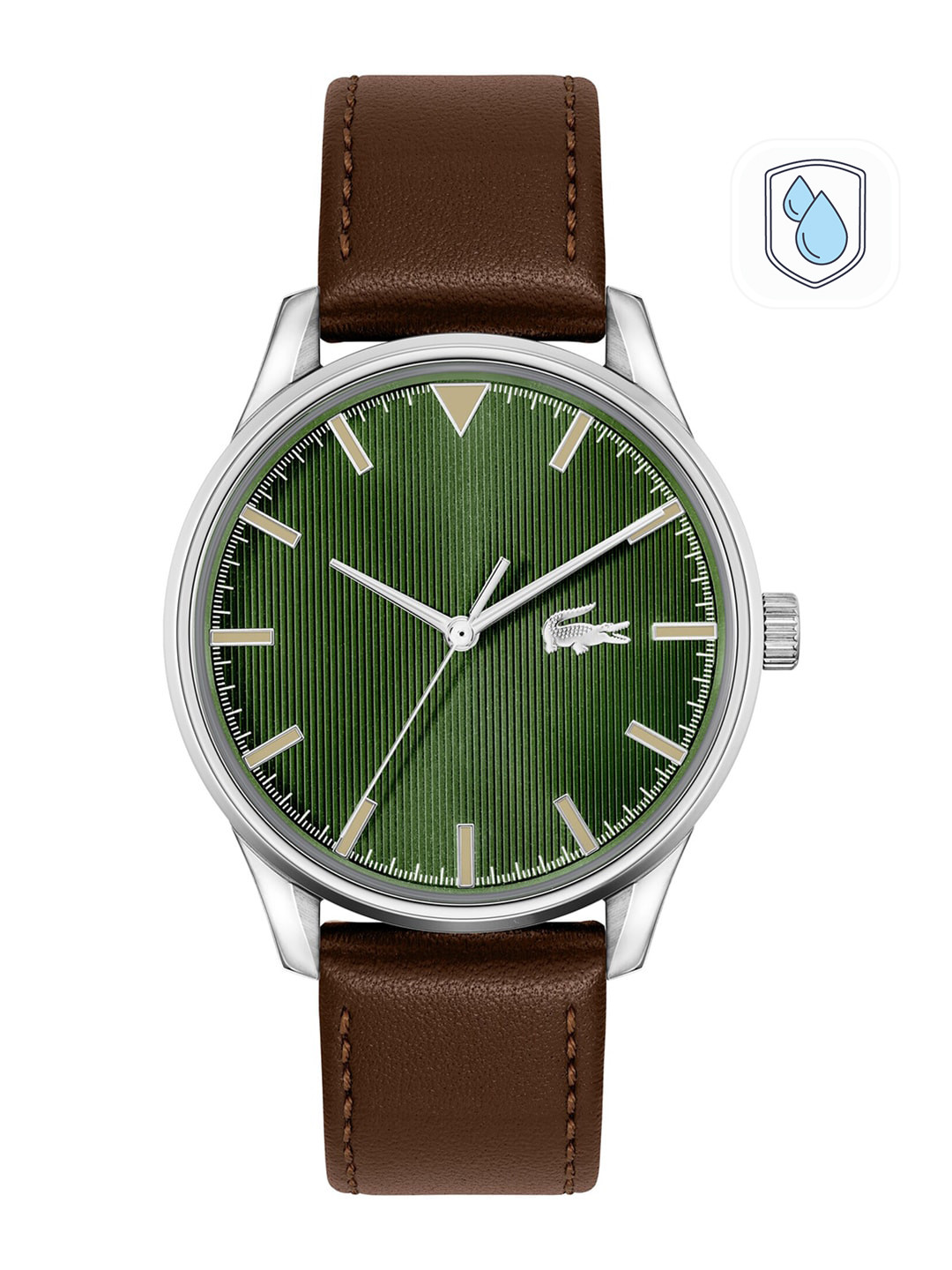 

Lacoste Men Leather Straps Analogue Watch 2011230, Green
