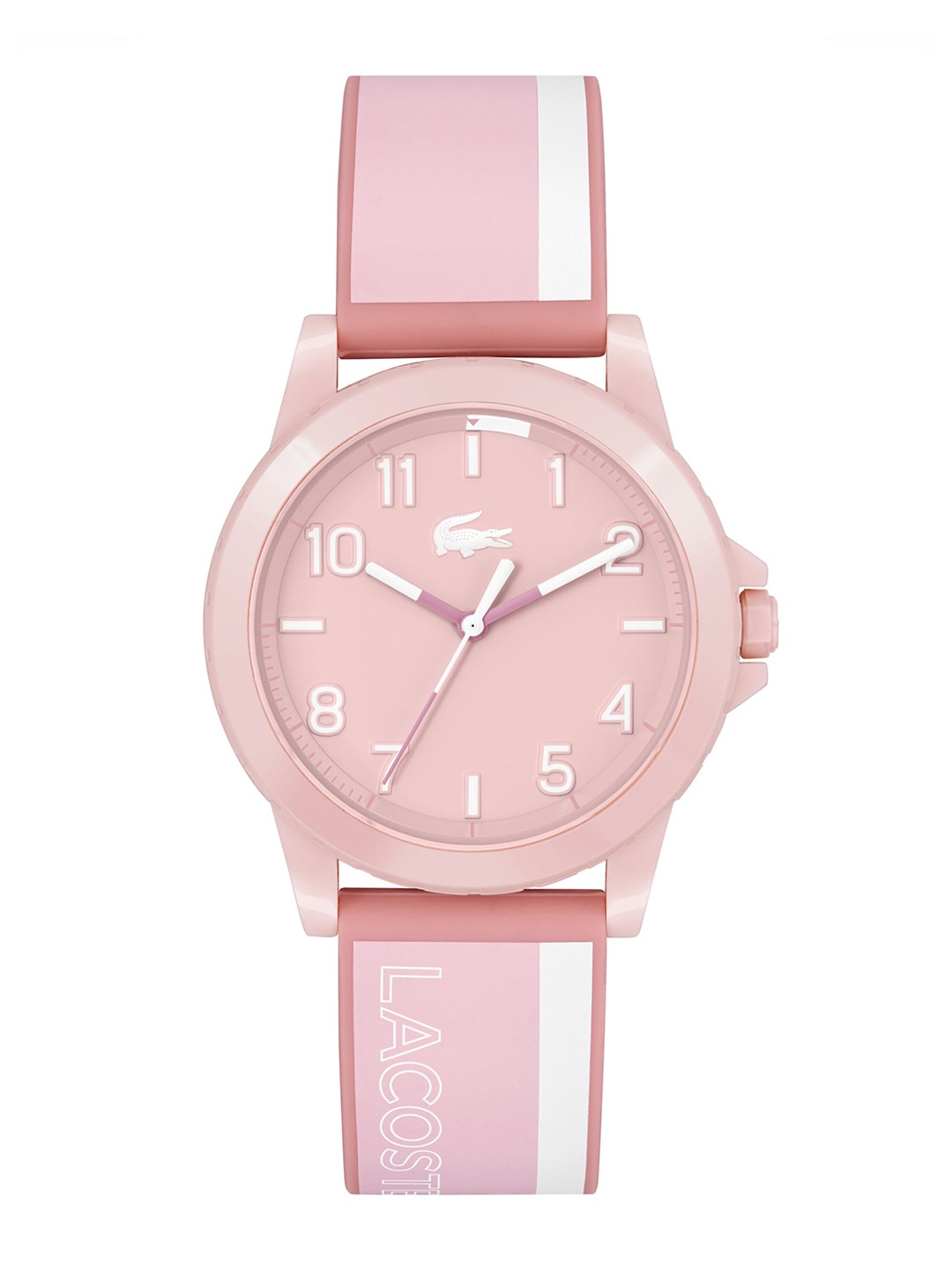 

Lacoste Brass Dial & Silicon Straps Analogue Watch 2030045, Pink